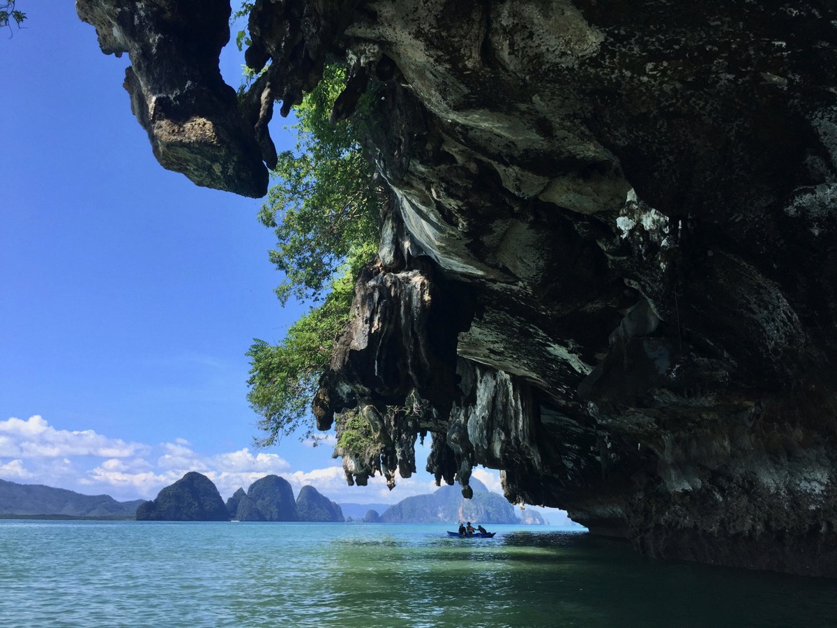 Kreidefelsen Boot Thailand